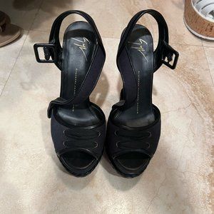 Giuseppe Zanotti Black Wedges